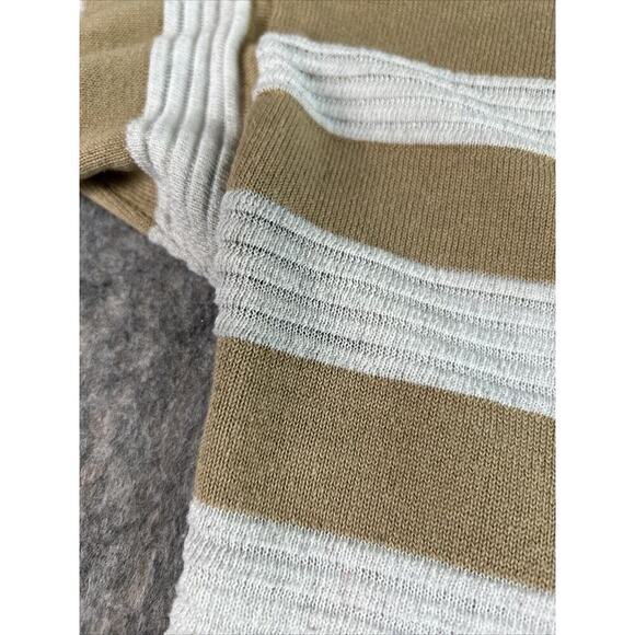 Lee Women Brown /white Stripe Pullover‎ Sweater Large - Picture 6 of 14